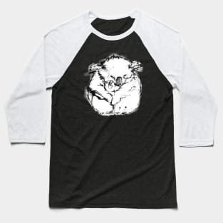 Ball of Love - Mum and Baby Koala Baseball T-Shirt